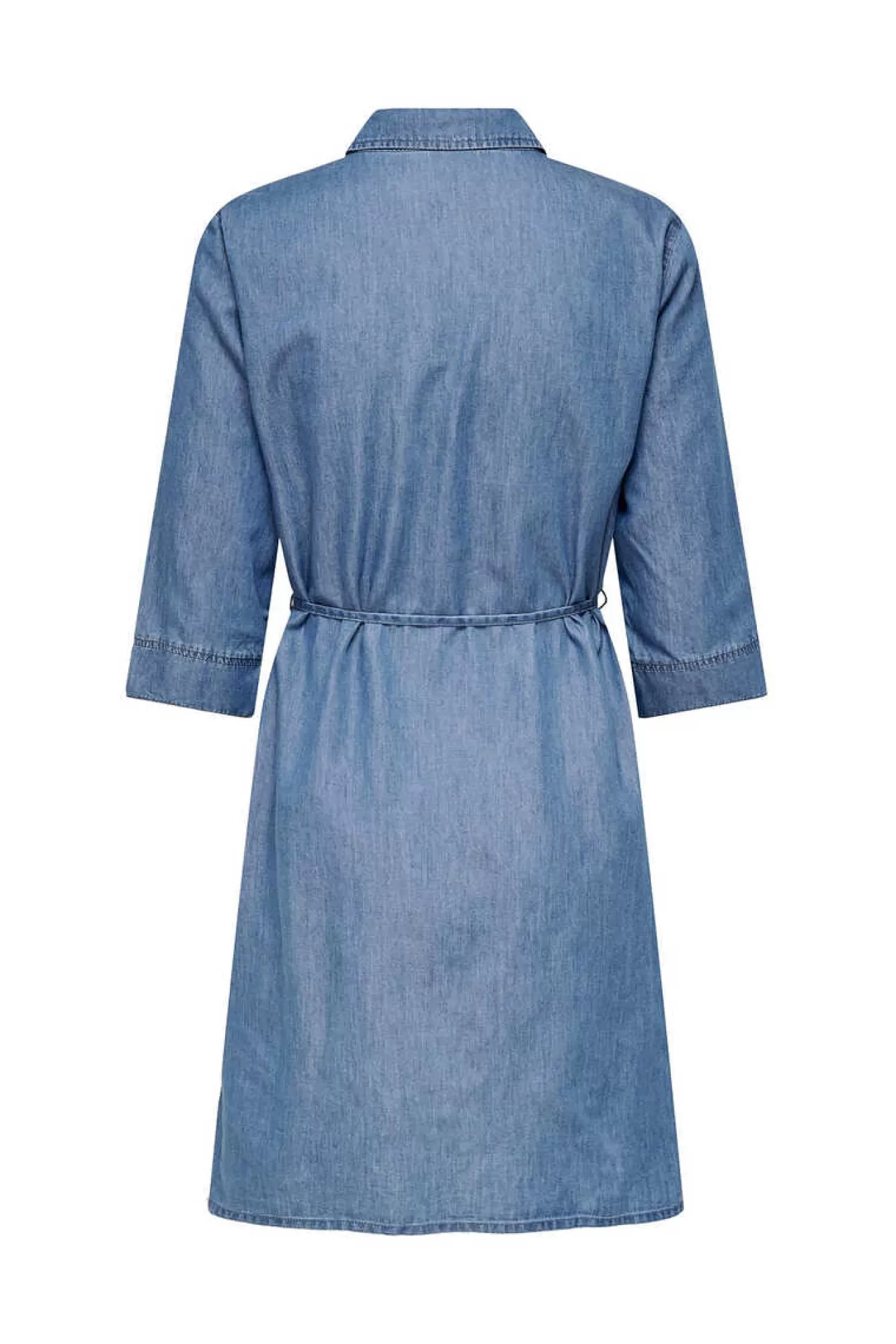 Only Vestido Tencel Meia Manga