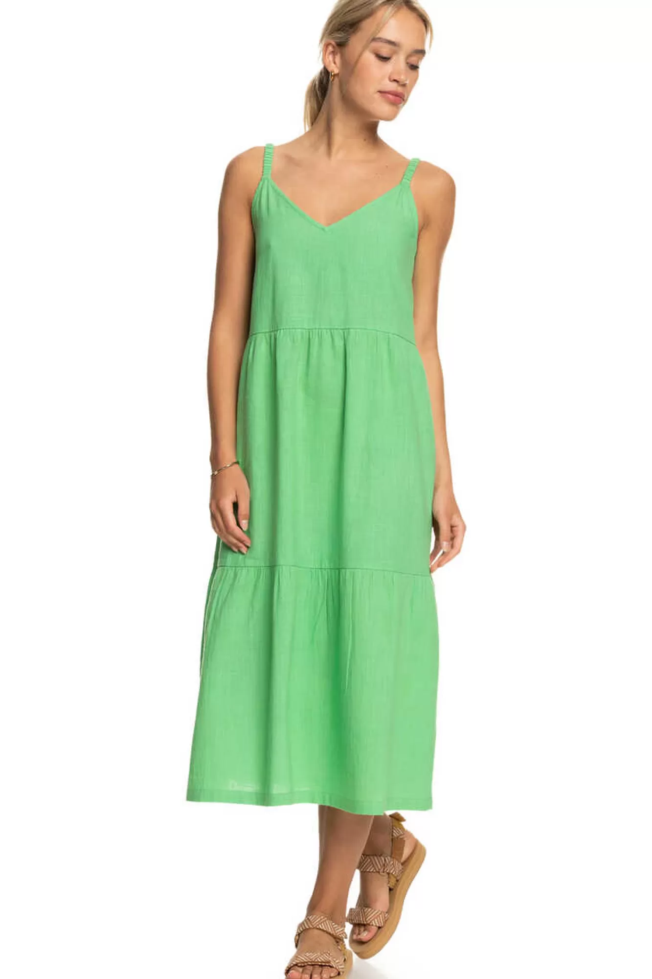 Roxy Waiting Line - Vestido De Comprimento Medio Para Mulher
