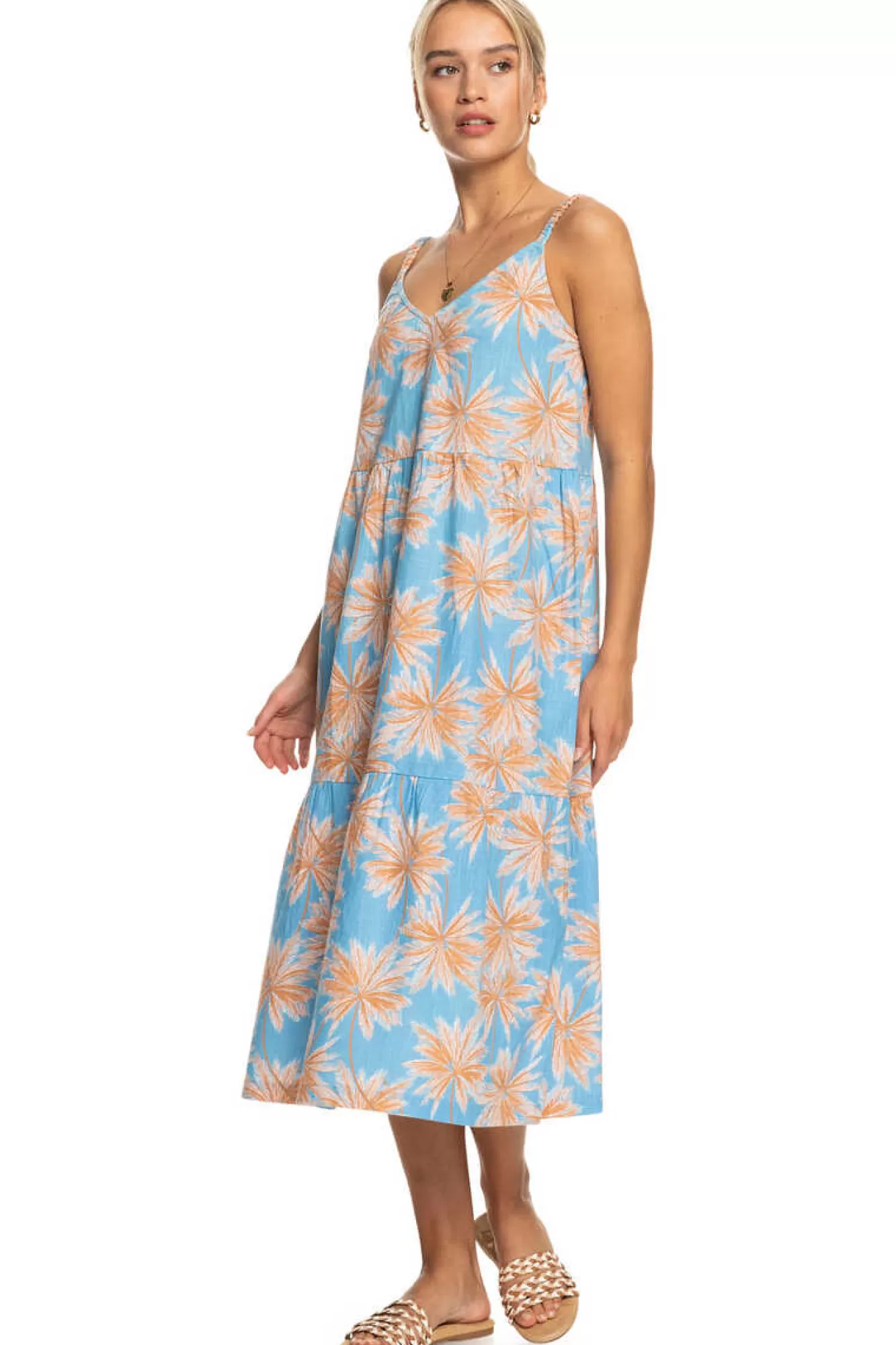 Roxy Waiting Line Printed - Vestido De Comprimento Medio Para Mulher