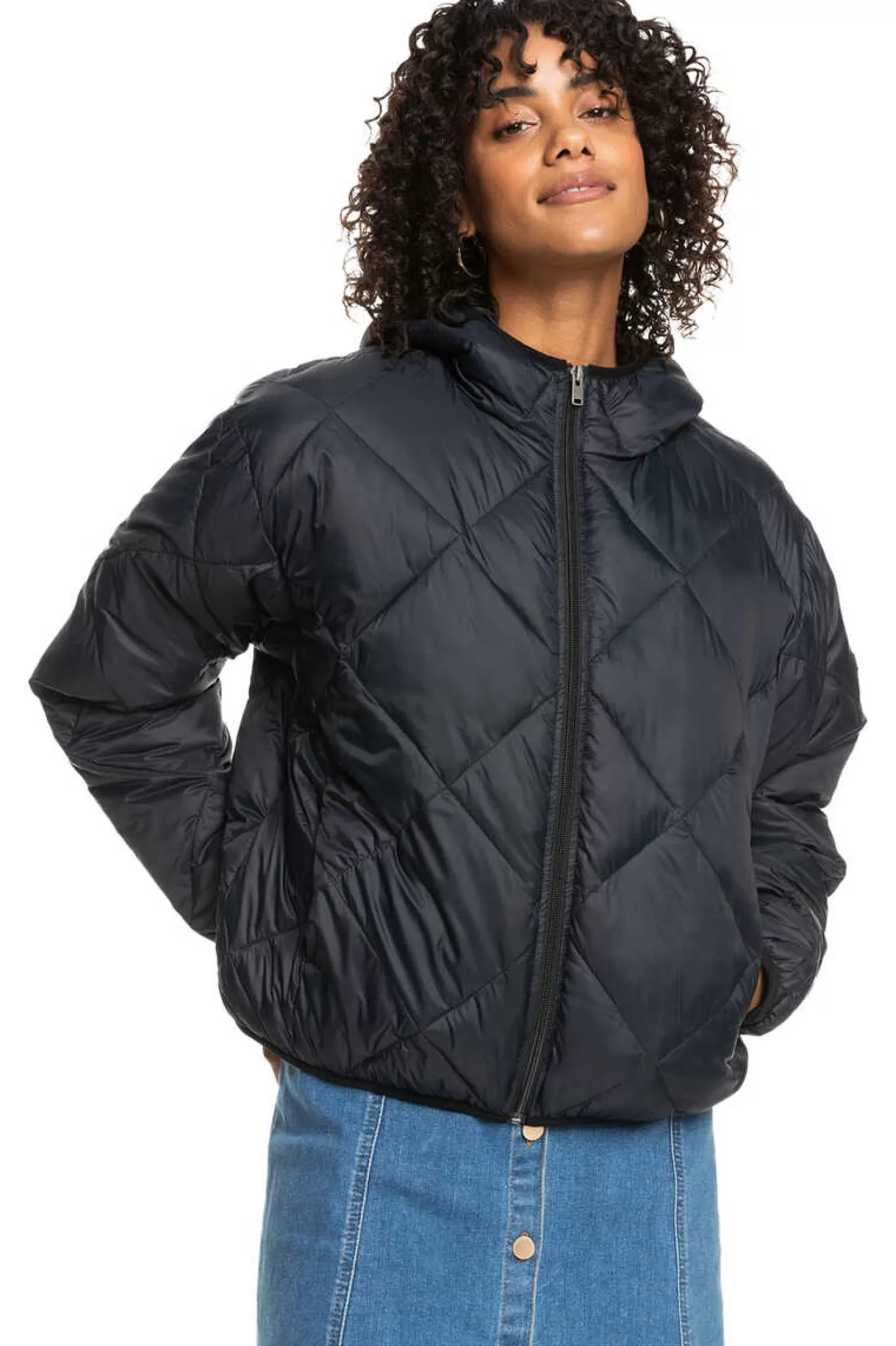 Roxy Wind Swept - Casaco Acolchoado Leve Comprimivel Para Mulher